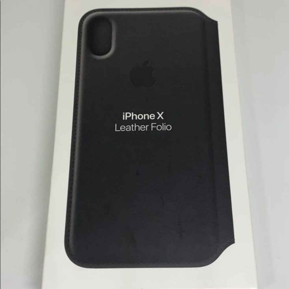 Apple iPhone X Genuine Leather Folio Case
